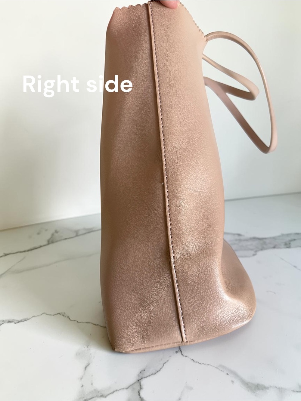 Shiraleah Chicago Lola Tote Bag Blush Pink Vegan Leather Laser Cut Sawtooth Lar - Picture 5 of 11